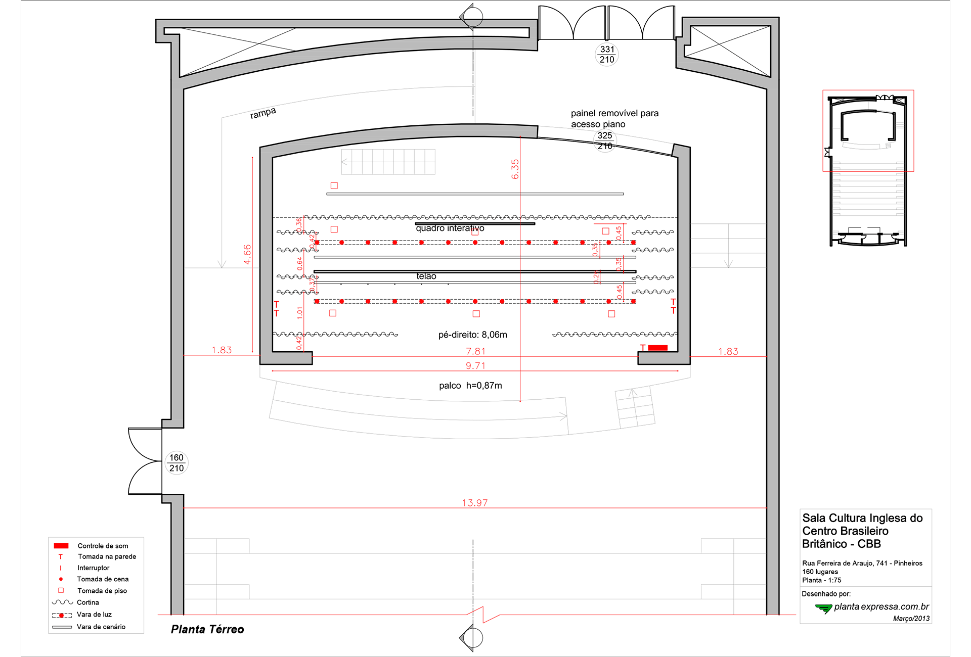 Auditorium floor plan